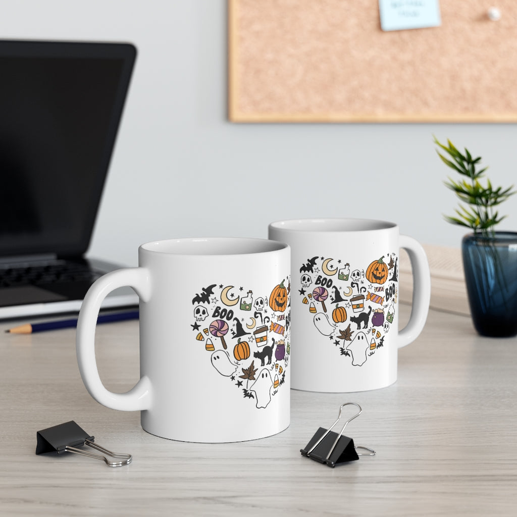 Spooky Heart Coffee Mug Mug   