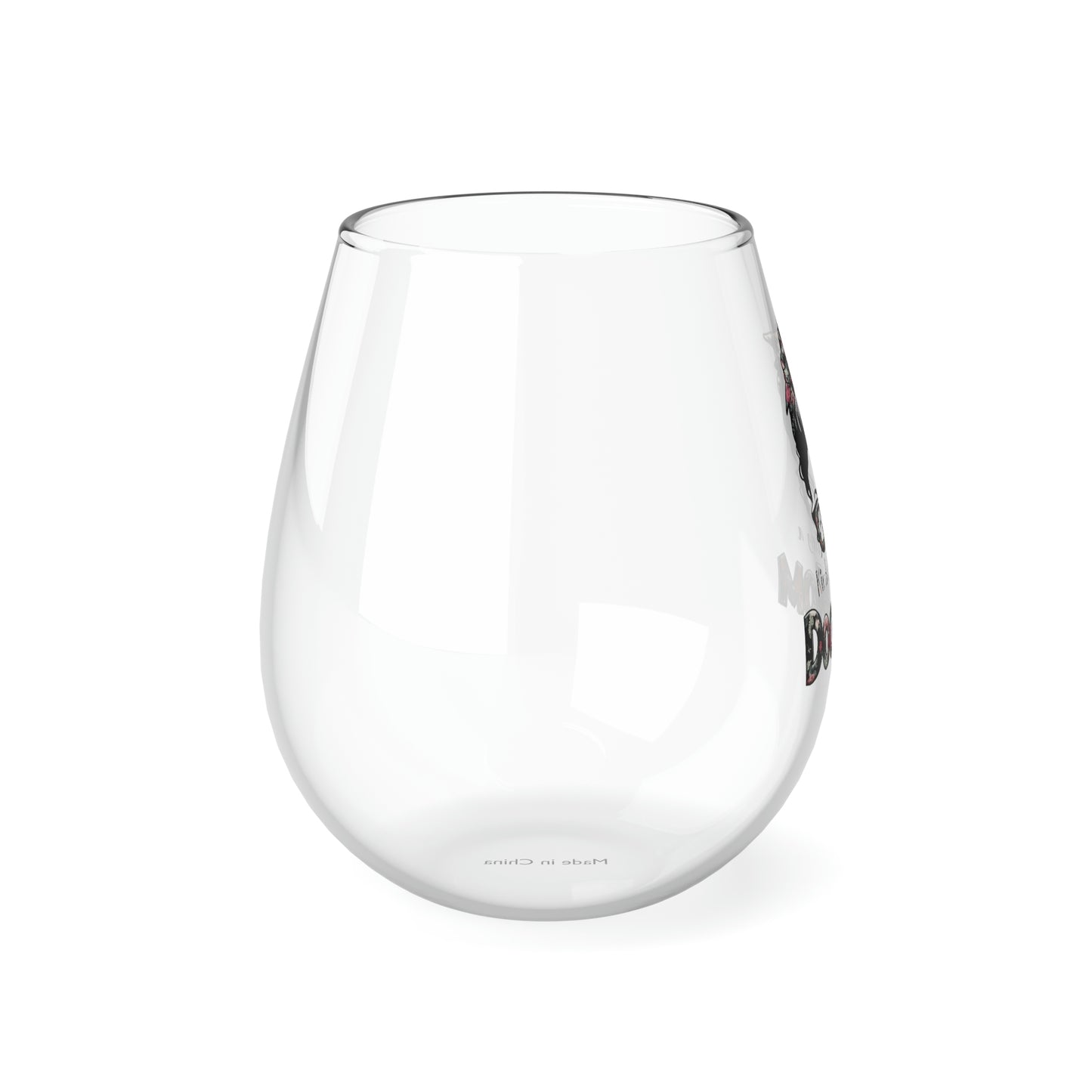 Kinda Busy Being a Dog Mom Wine Glass Mug   