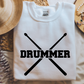 Drummer Sweatshirt Sweatshirt S White 