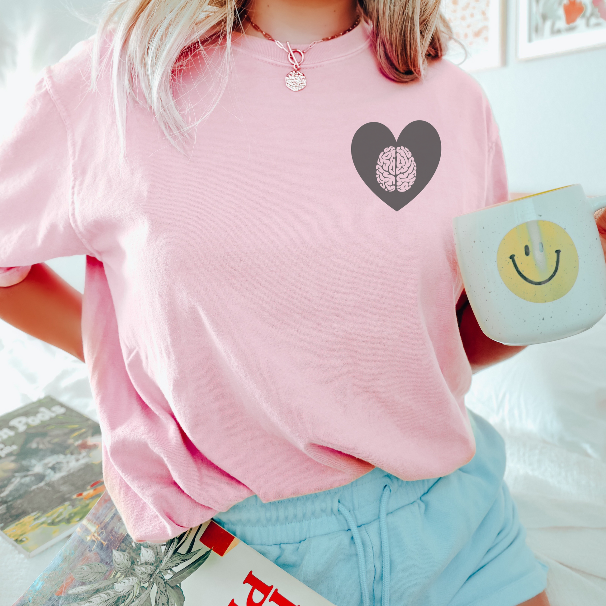 Mental Health Heart Tee T-Shirt Blossom S 