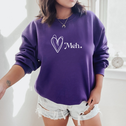 Meh Sweatshirt Sweatshirt S Purple 