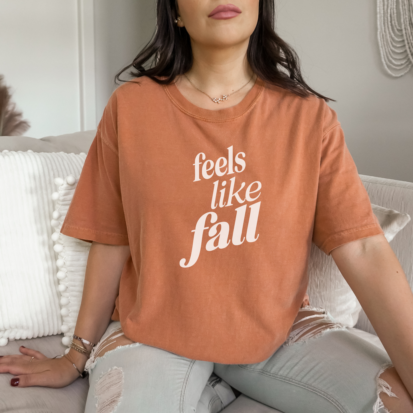 Feels Like Fall Tee T-Shirt Yam S 