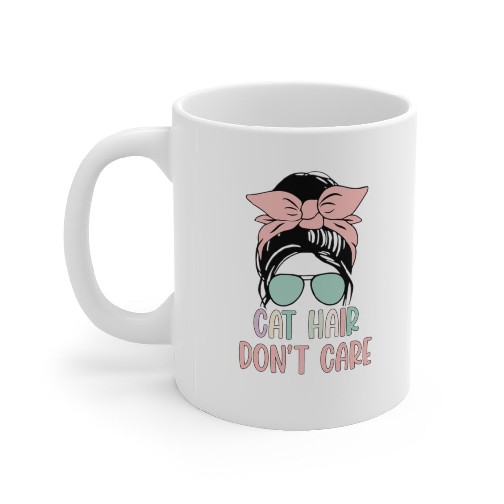 Cat Hair Don't Care Coffee Mug Mug   