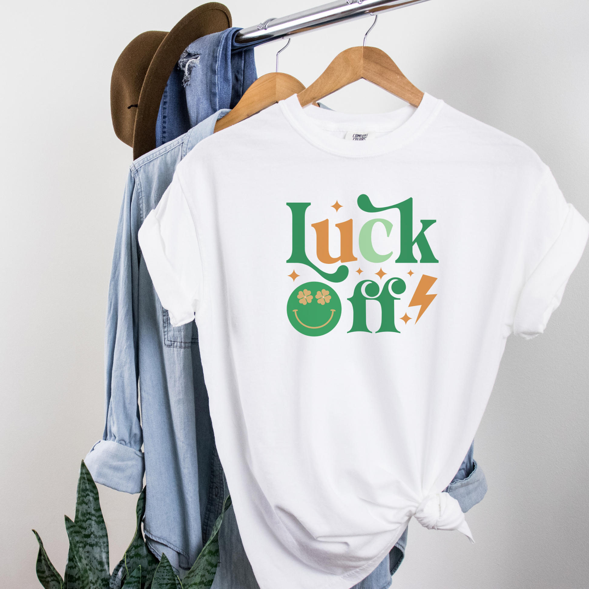 Luck Off Tee T-Shirt White 3XL 