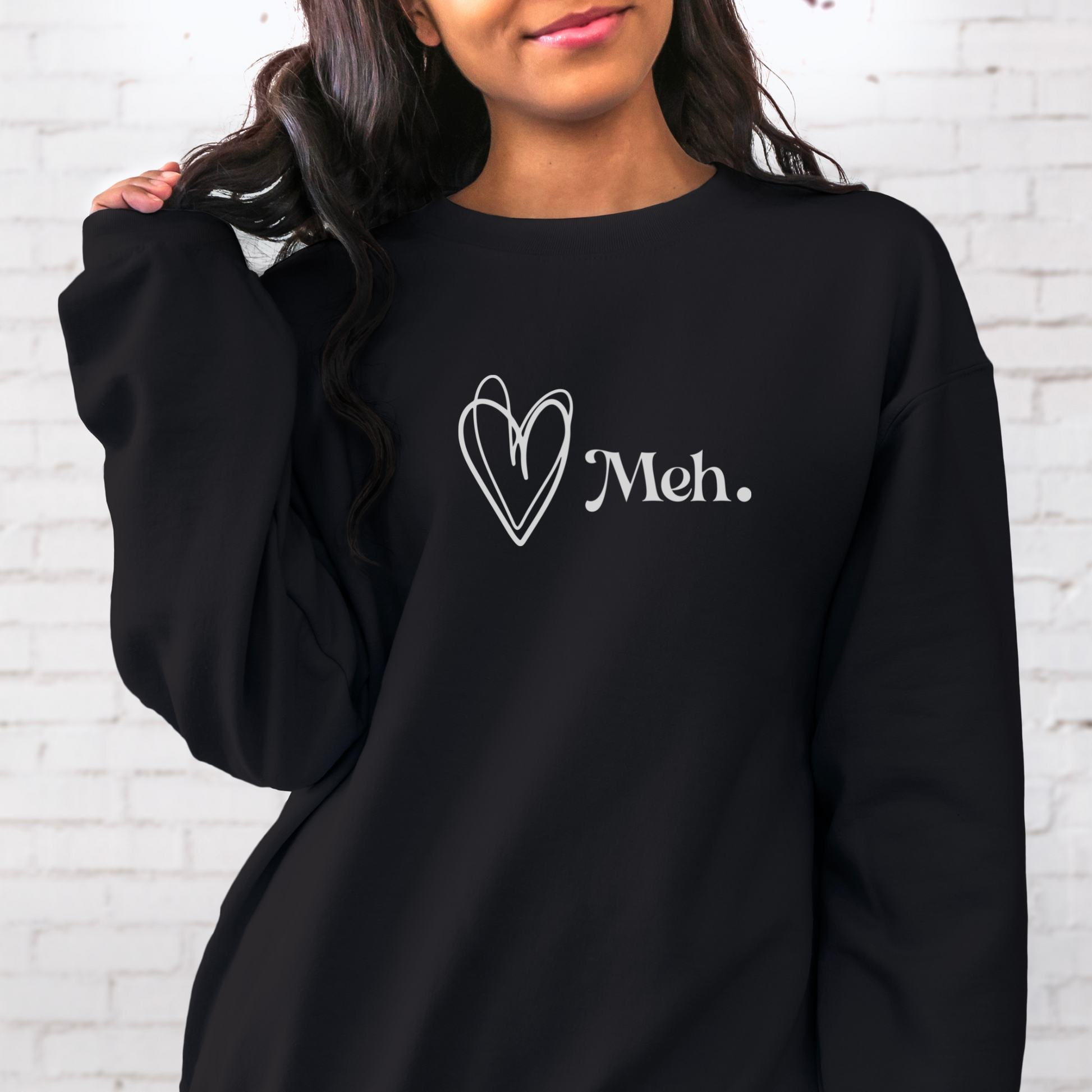 Meh Sweatshirt Sweatshirt S Black 