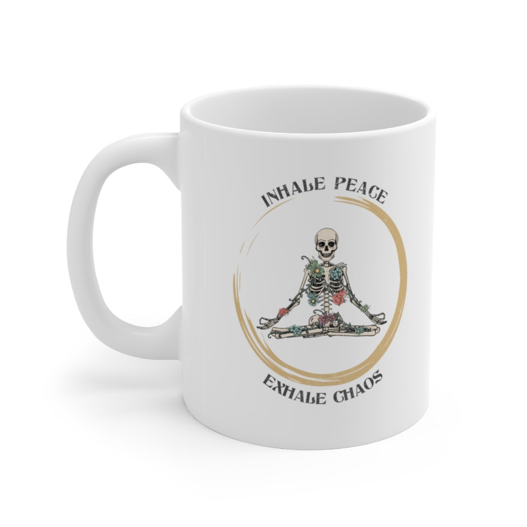 Inhale Peace, Exhale Chaos Coffee Mug Mug   