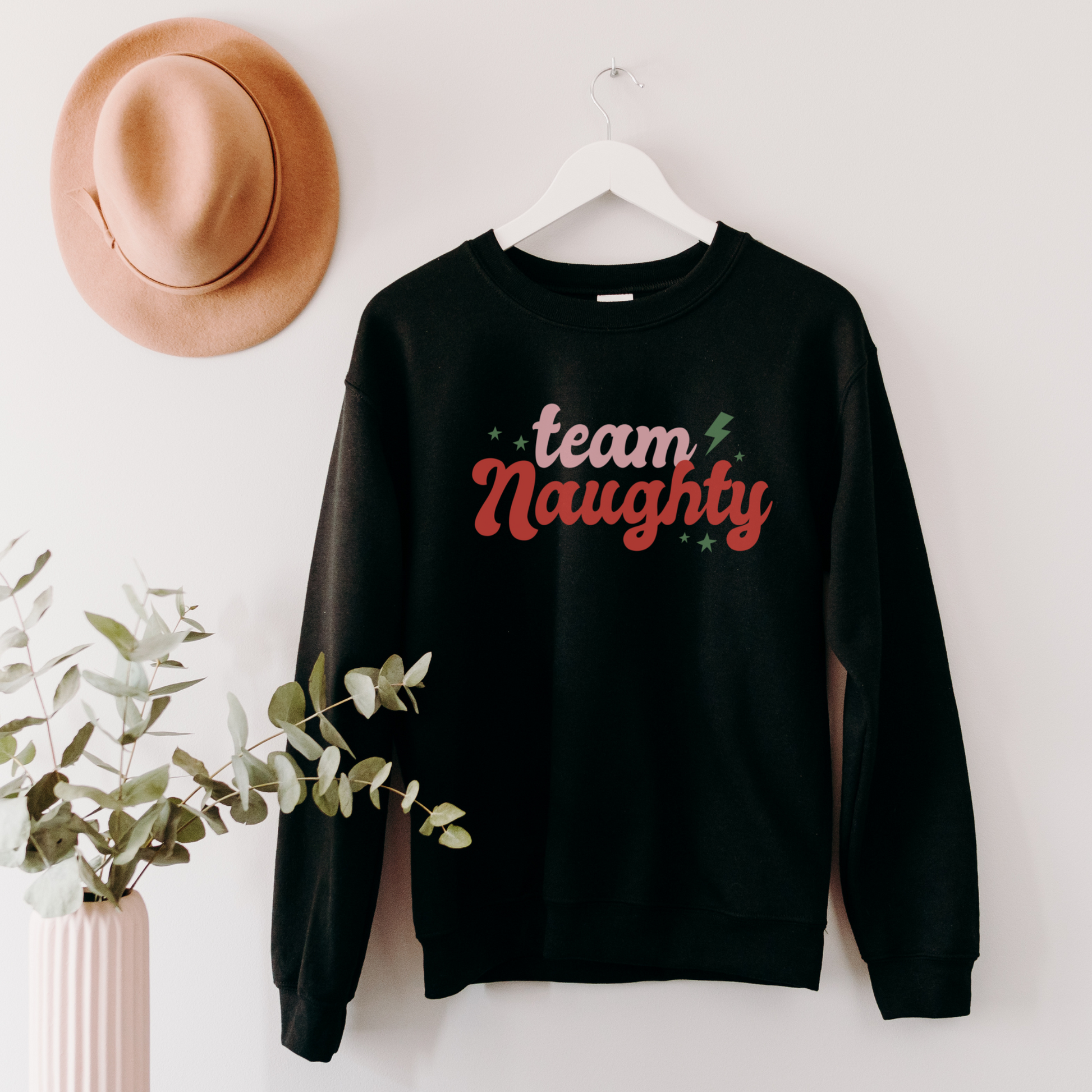 Team Naughty Sweatshirt Sweatshirt S Black 