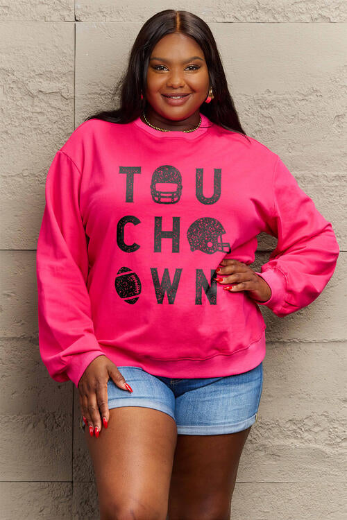 Touchdown Sweatshirt  Deep Rose S 