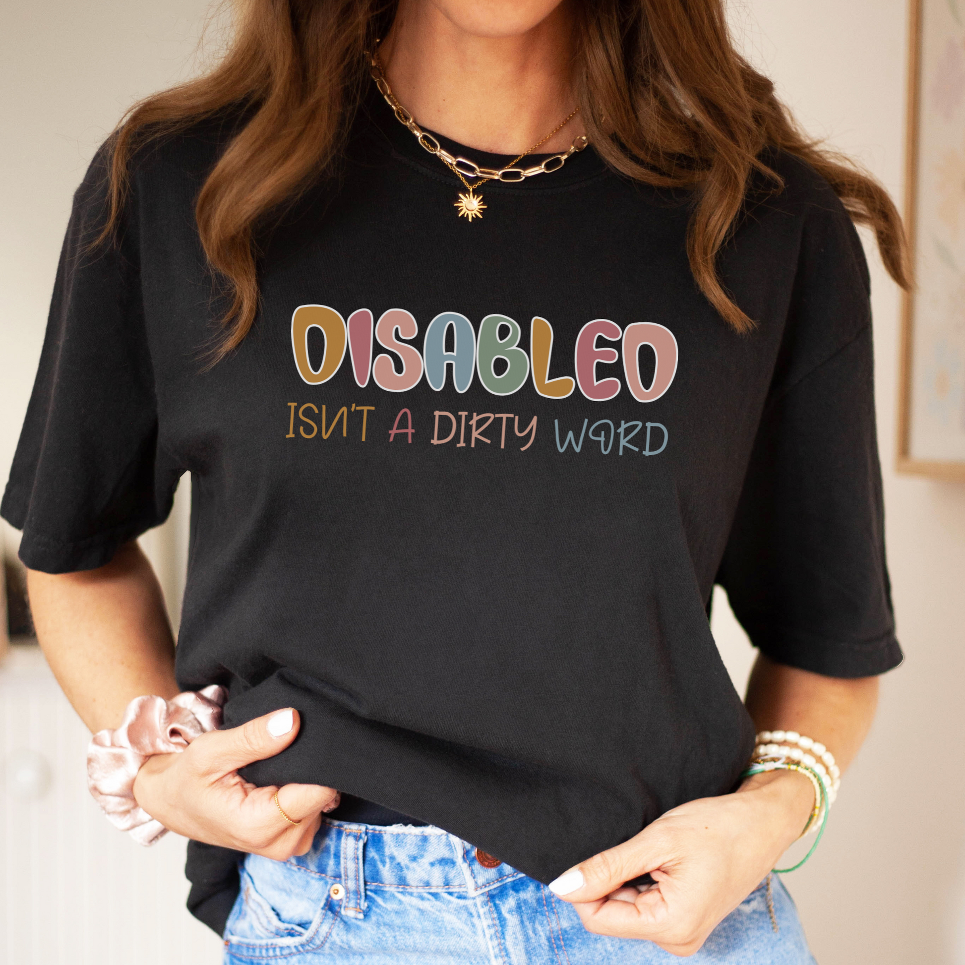 Disabled is not a Dirty Word Tee T-Shirt   