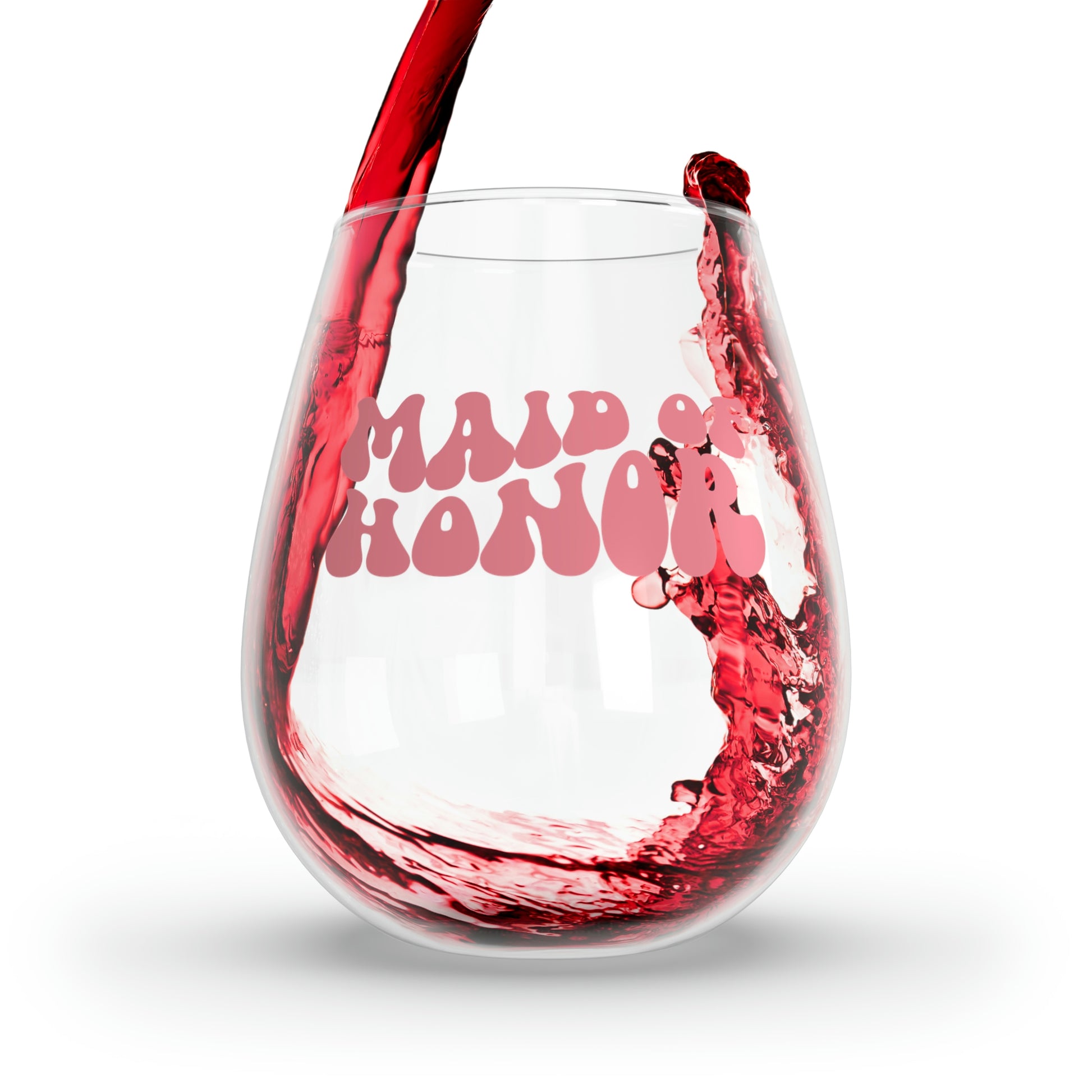 Maid of Honor Wine Glass Mug   