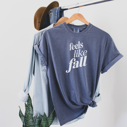 Feels Like Fall Tee T-Shirt Denim S 