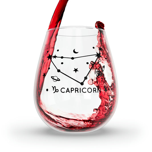 Capricorn Wine Glass Mug 11.75oz  