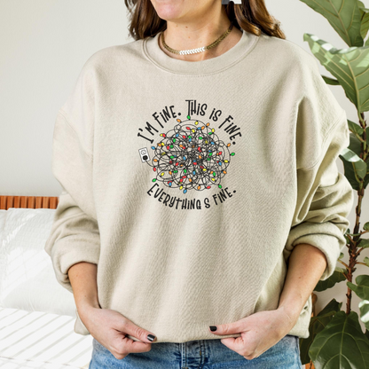 Everything is Fine Sweatshirt Sweatshirt S Sand 