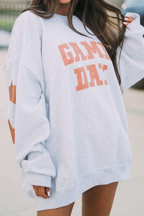 Game Day Round Neck Sweatshirt    