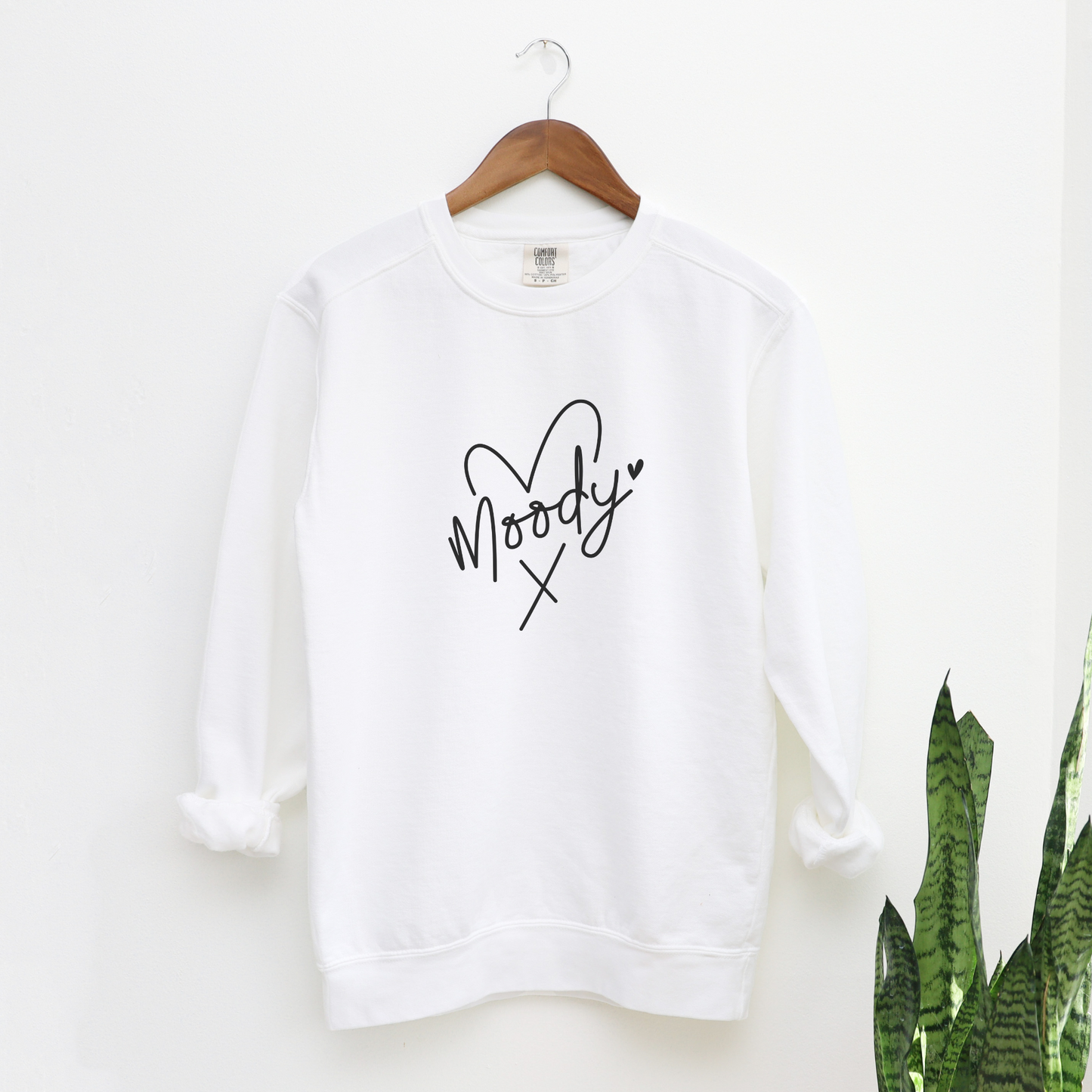 Moody Sweatshirt Sweatshirts White S 