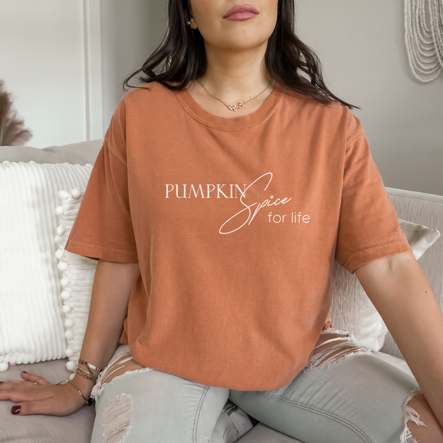 Pumpkin Spice for Life Tee T-Shirt Yam S 