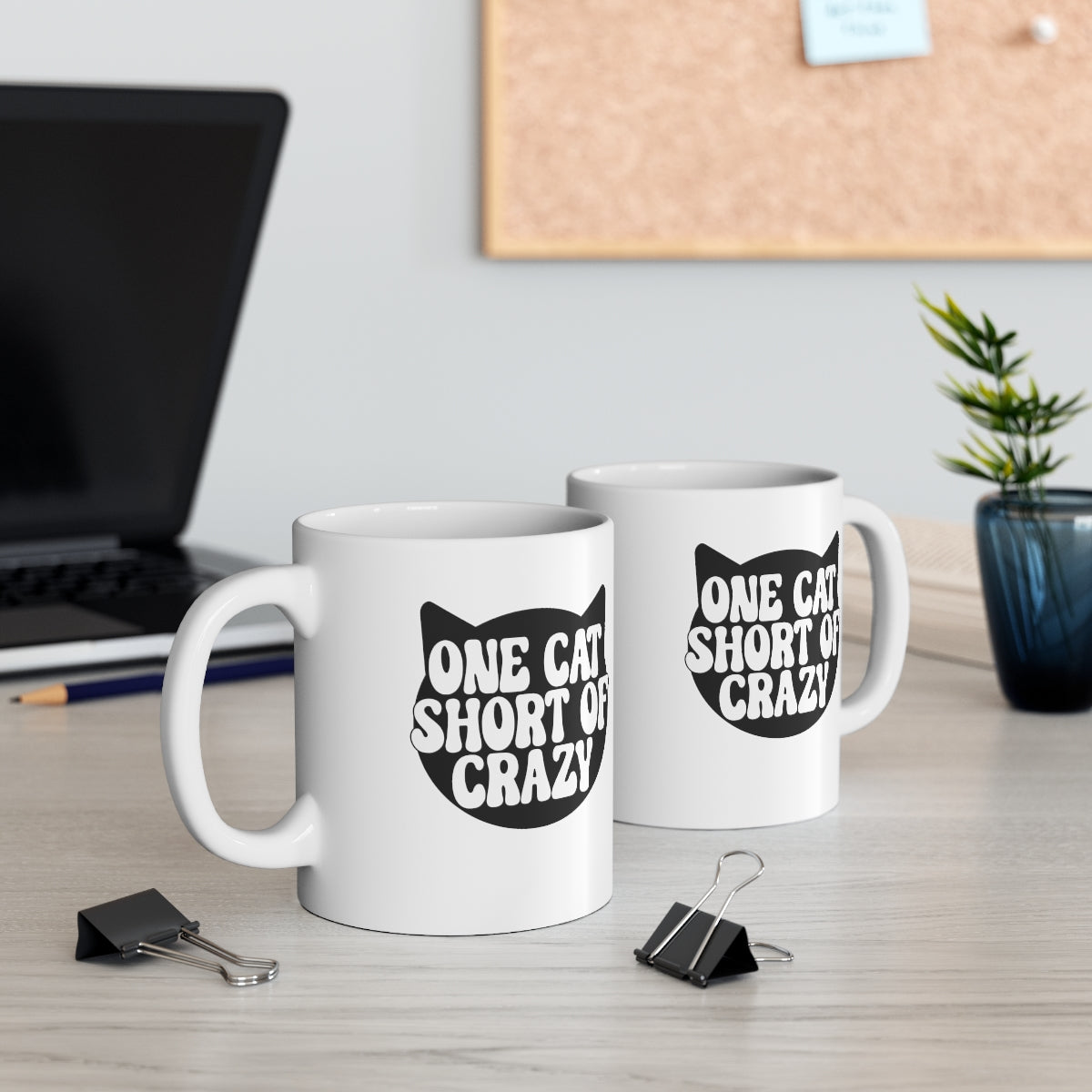 One Cat Short of Crazy Coffee Mug Mug   