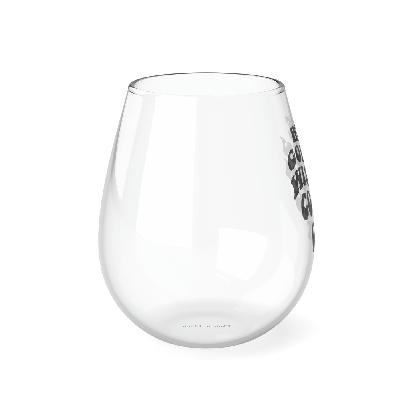 Wine Goes in, Wisdom Comes Out Wine Glass Mug   