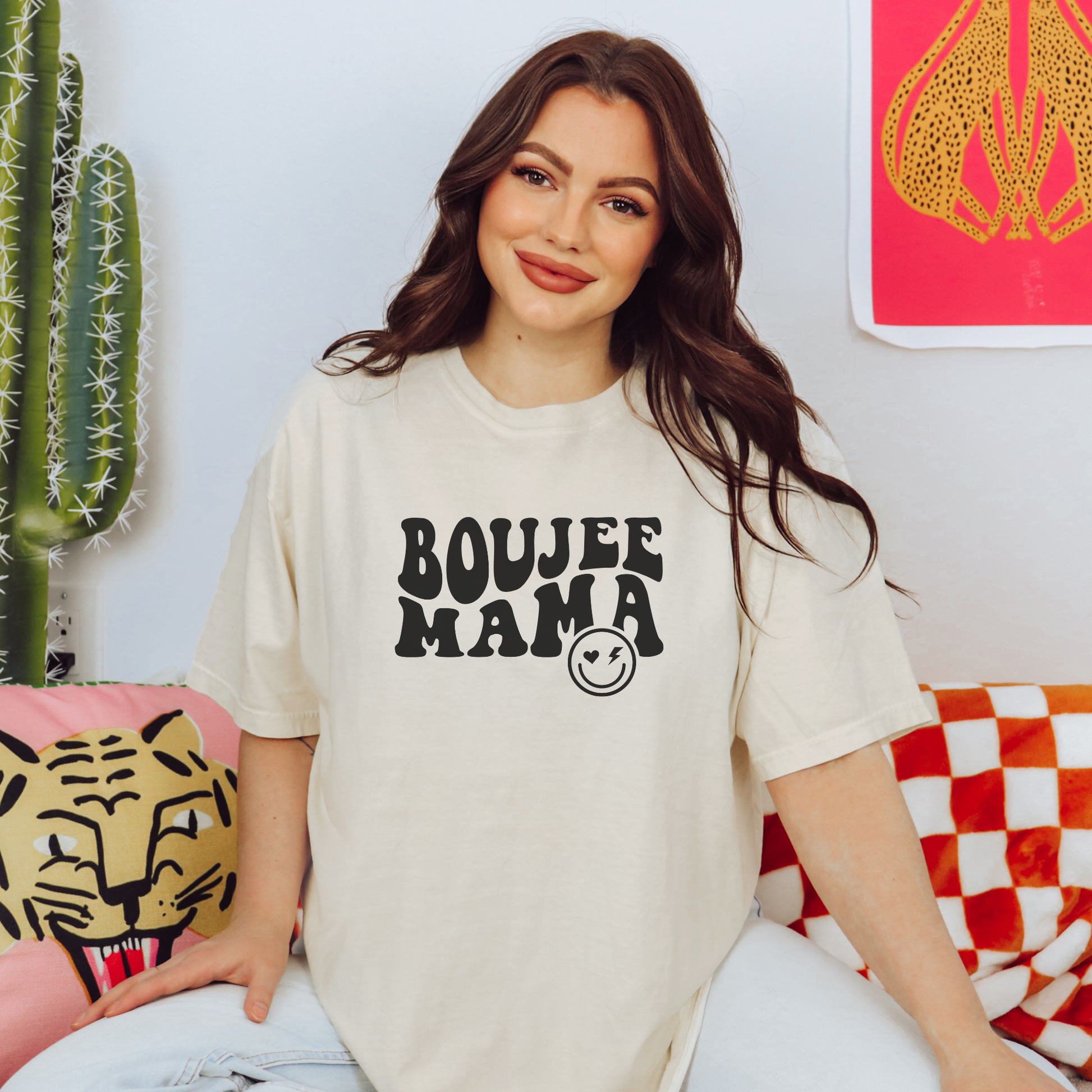 Boujee Mama Tee T-Shirt Ivory S 