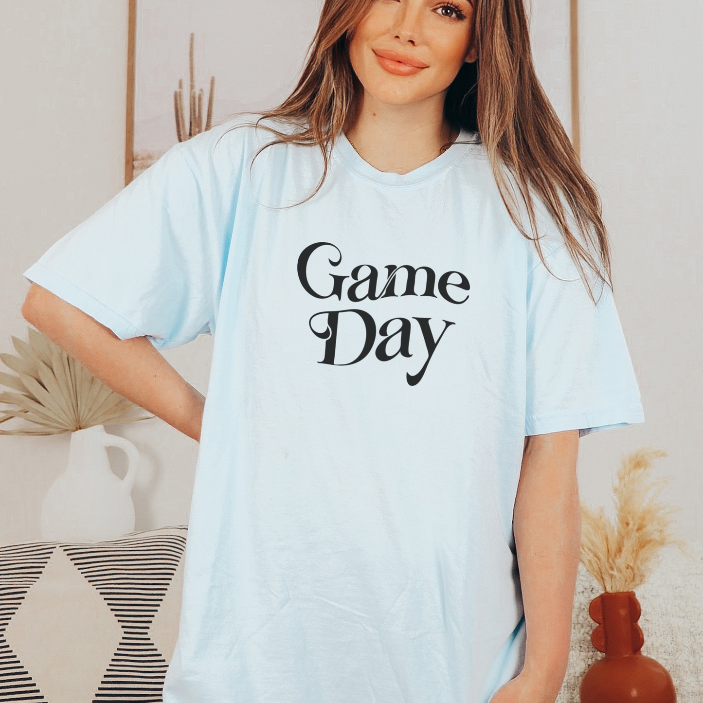 Game Day Tee T-Shirt Chambray S 