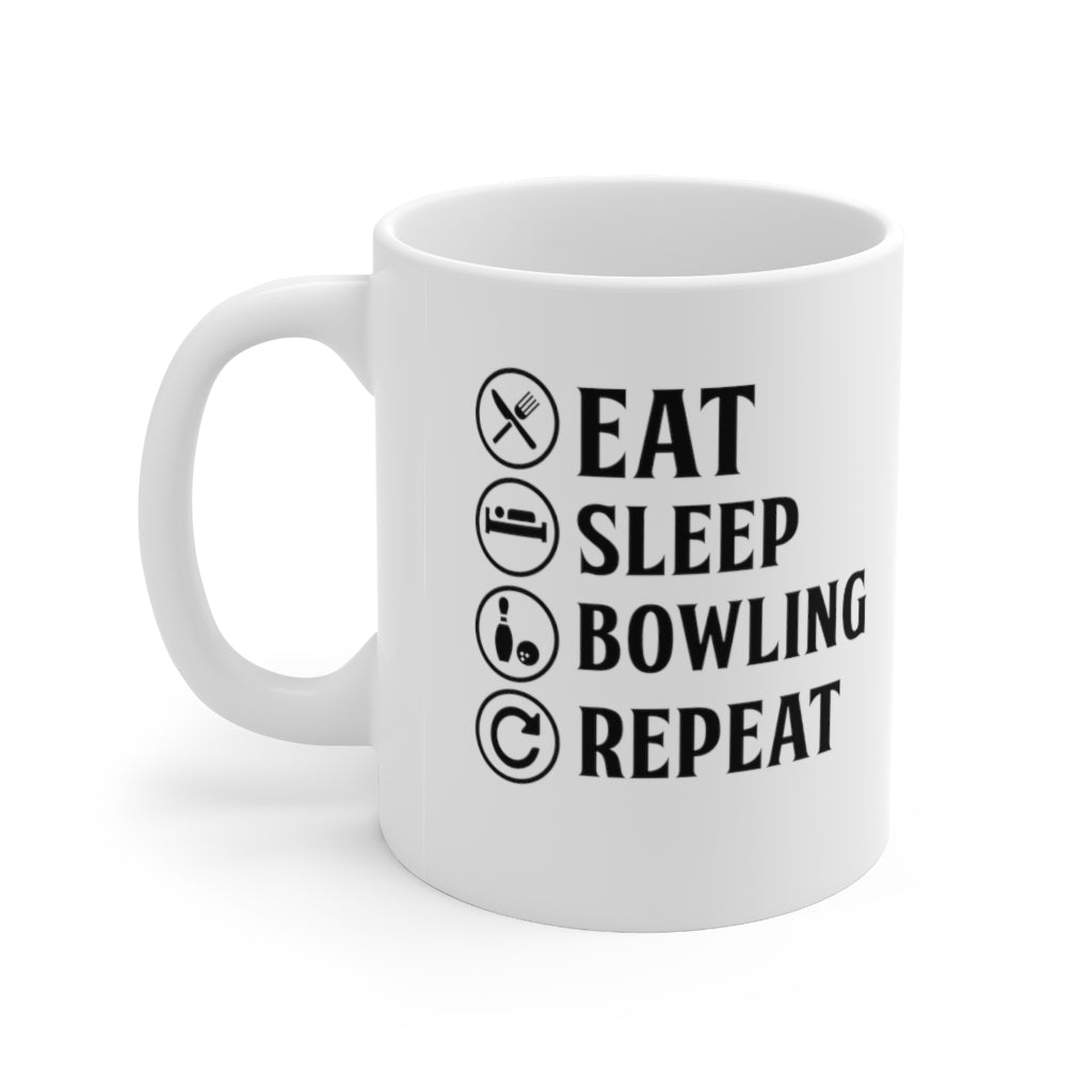 Eat, Sleep, Bowling, Repeat Coffee Mug Mug   