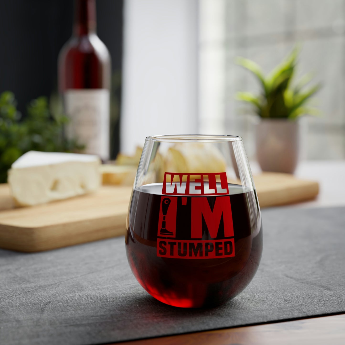 Well I'm Stumped Wine Glass Mug   