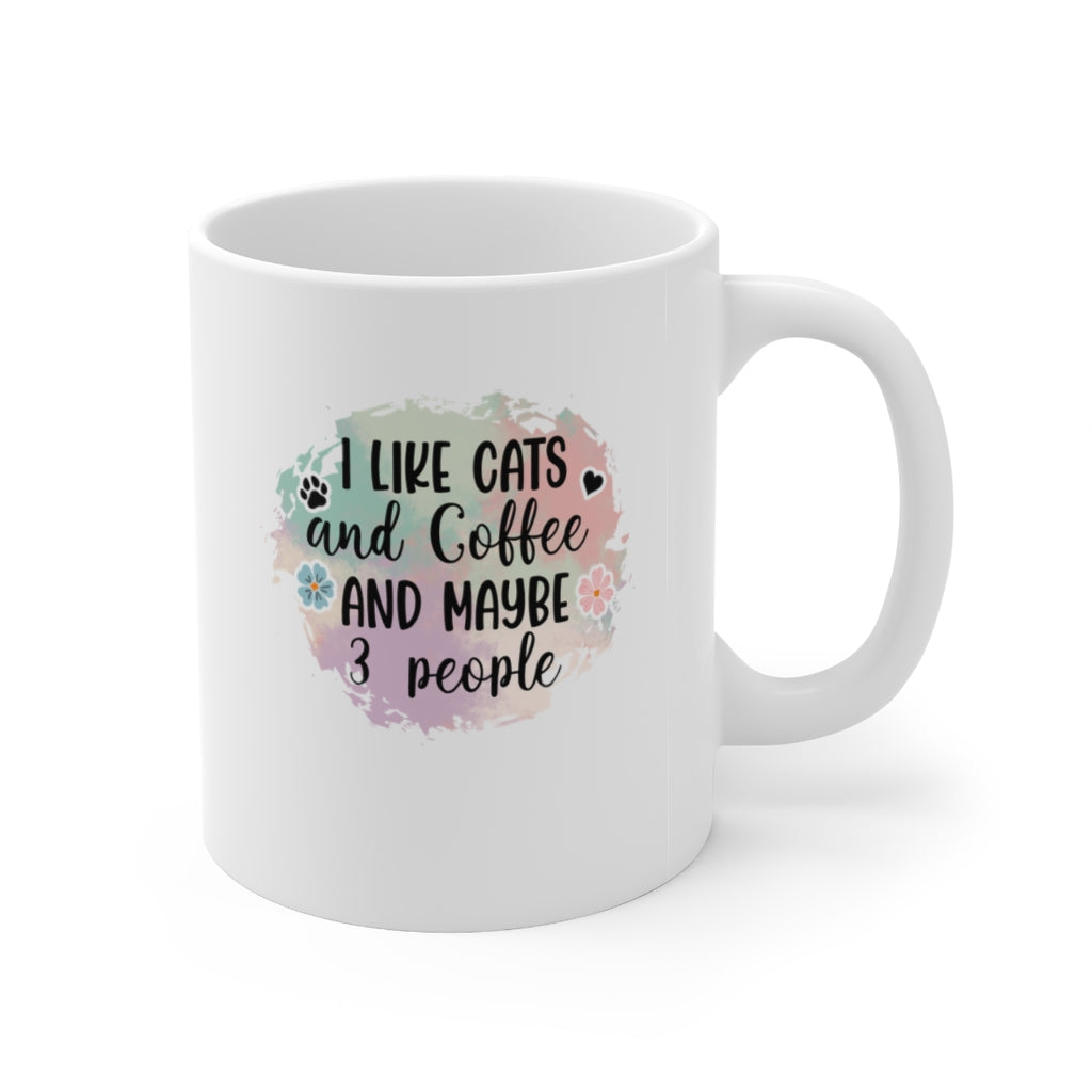 I Like Cats and Coffee Mug Mug 11oz  