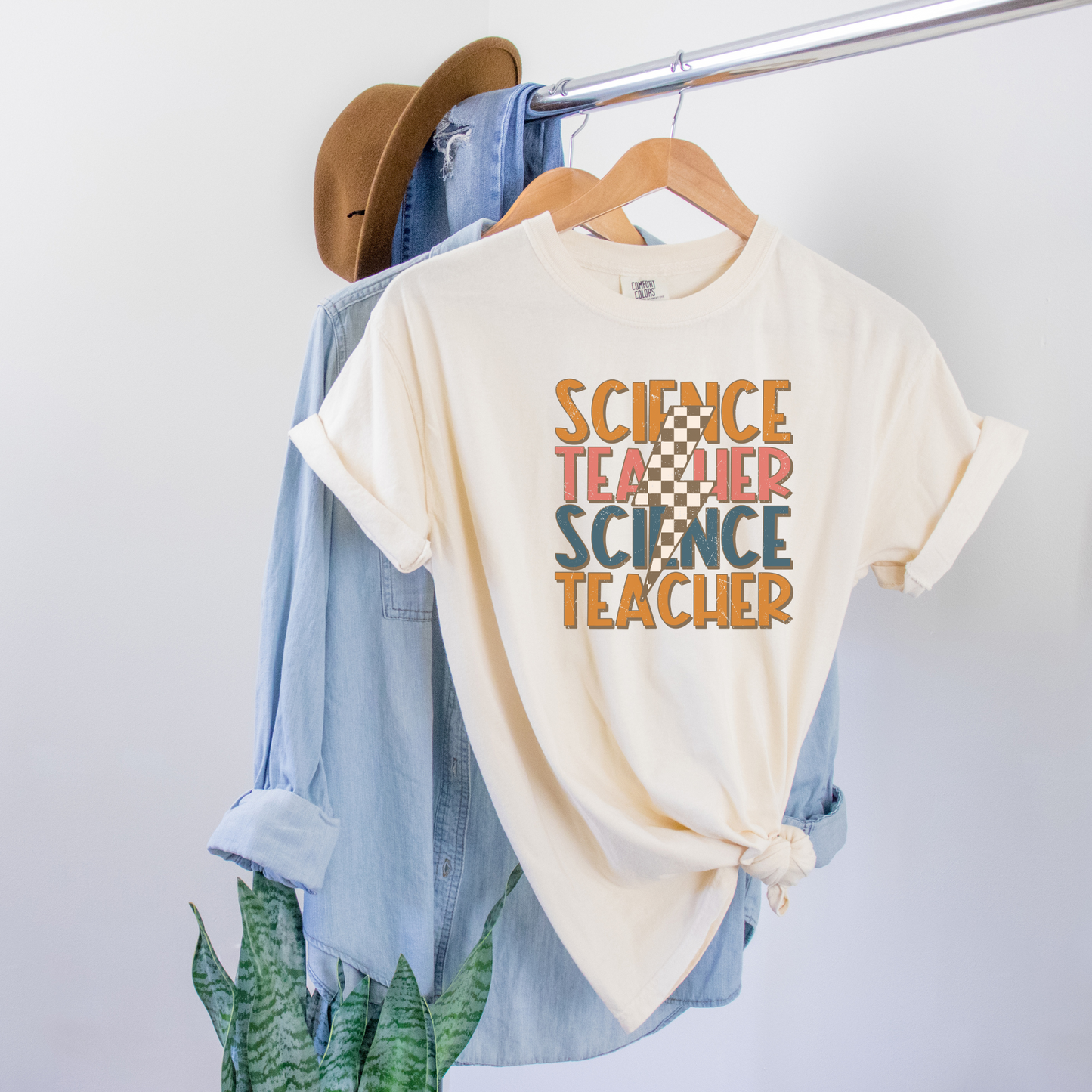 Science Teacher Tee T-Shirt Ivory S 