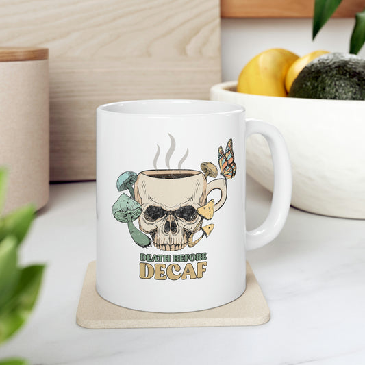 Death Before Decaf Coffee Mug Mug   