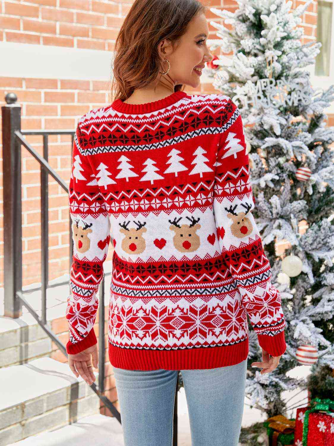 Reindeer in Red Sweater    