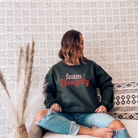 Team Naughty Sweatshirt Sweatshirt S Forest Green 