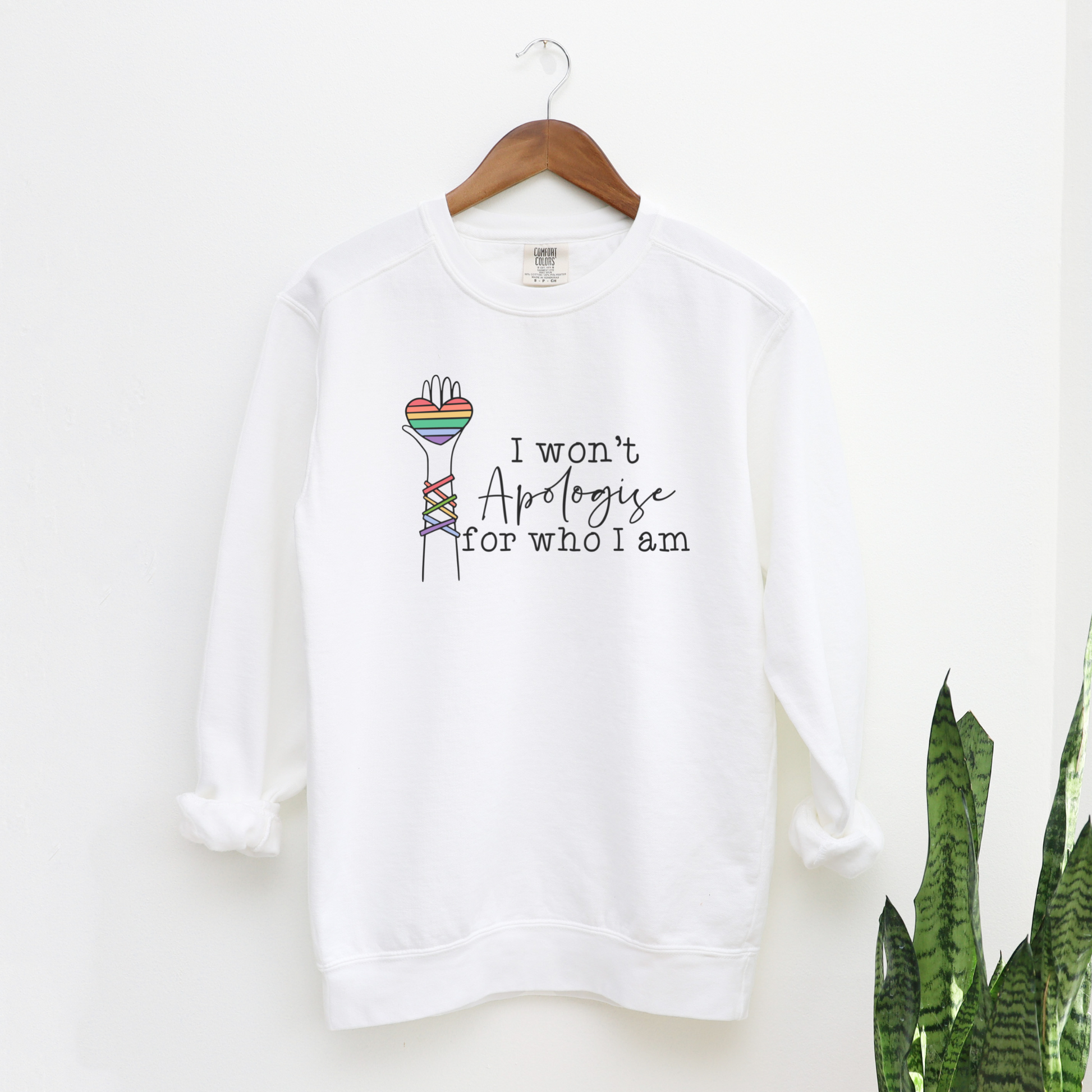 I Won't Apologize For Who I Am Sweatshirt Sweatshirts White S 