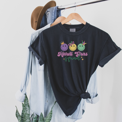 Mardi Gras Squad Tee T-Shirt Black S 