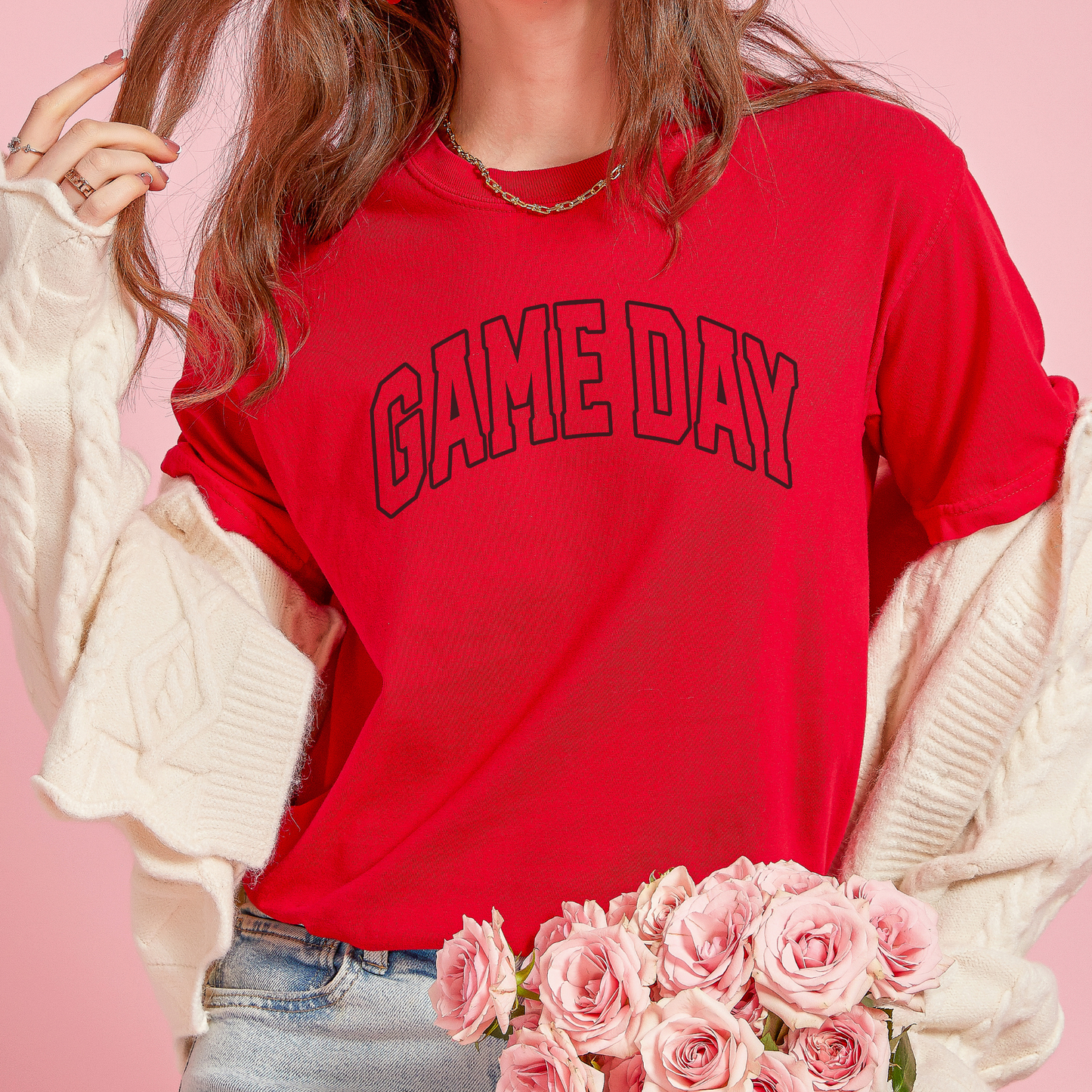 Retro Game Day Tee T-Shirt Red S 