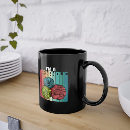 I'm a Yarnoholic Coffee Mug Mug 11oz Black 