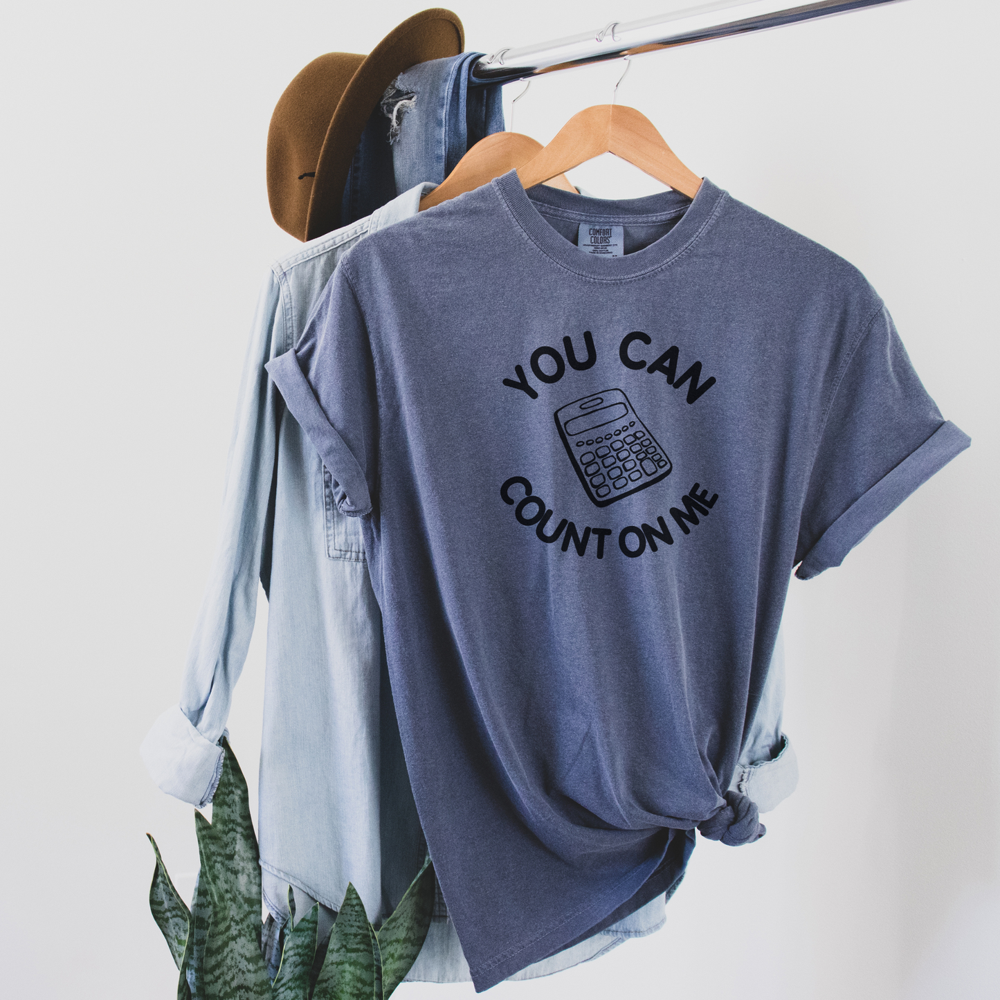 You Can Count on Me Tee T-Shirt Denim S 