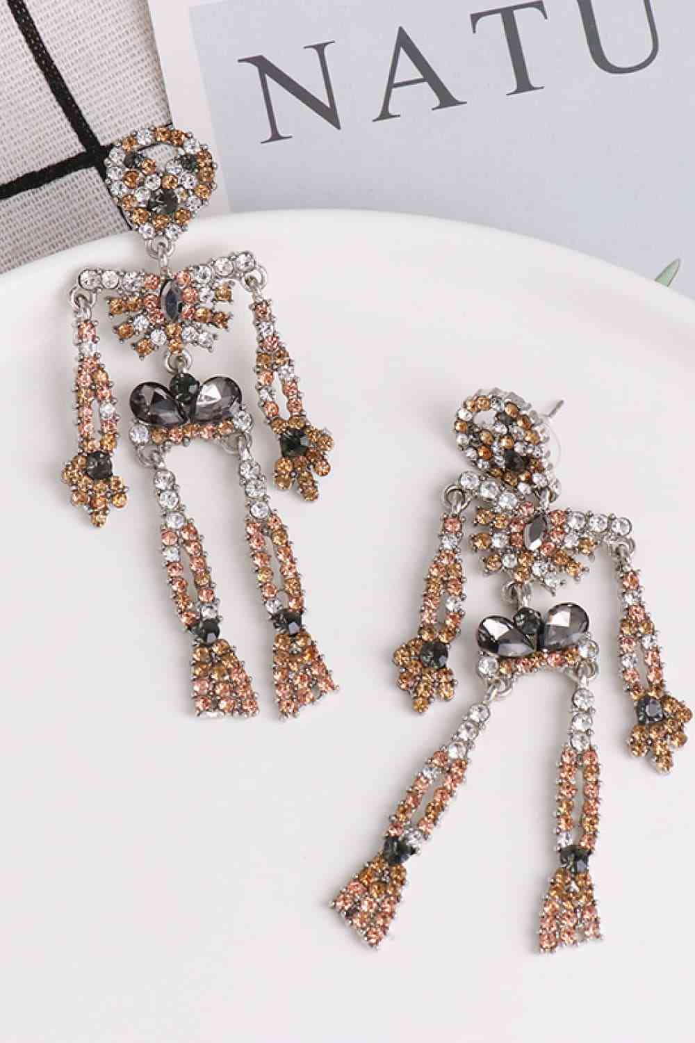 Skeletons & Sparkles Dangle Earrings    