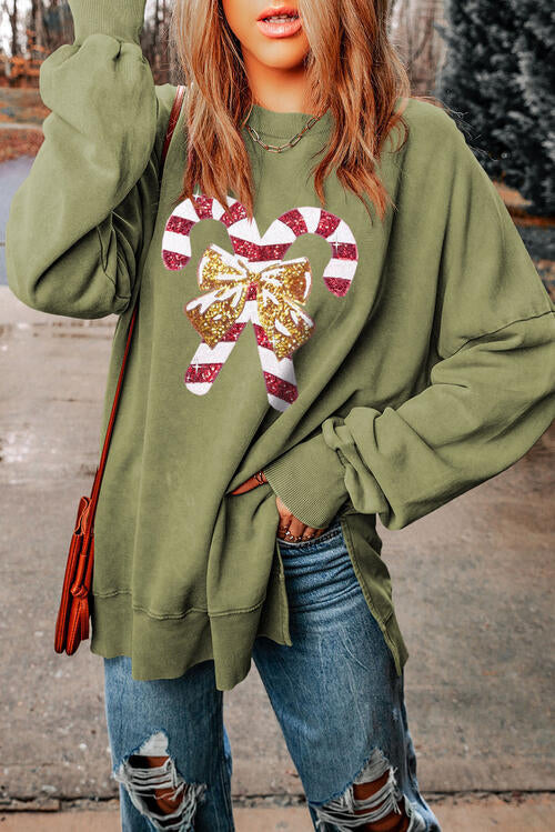 Candy Canes & Sparkles Sweatshirt    