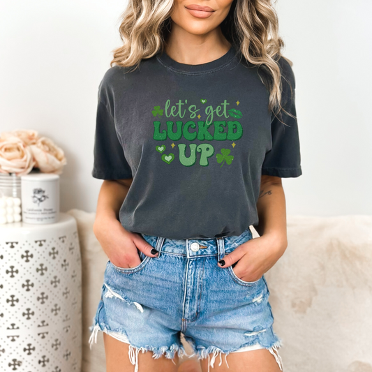 Let's Get Lucked Up Tee T-Shirt Pepper S 