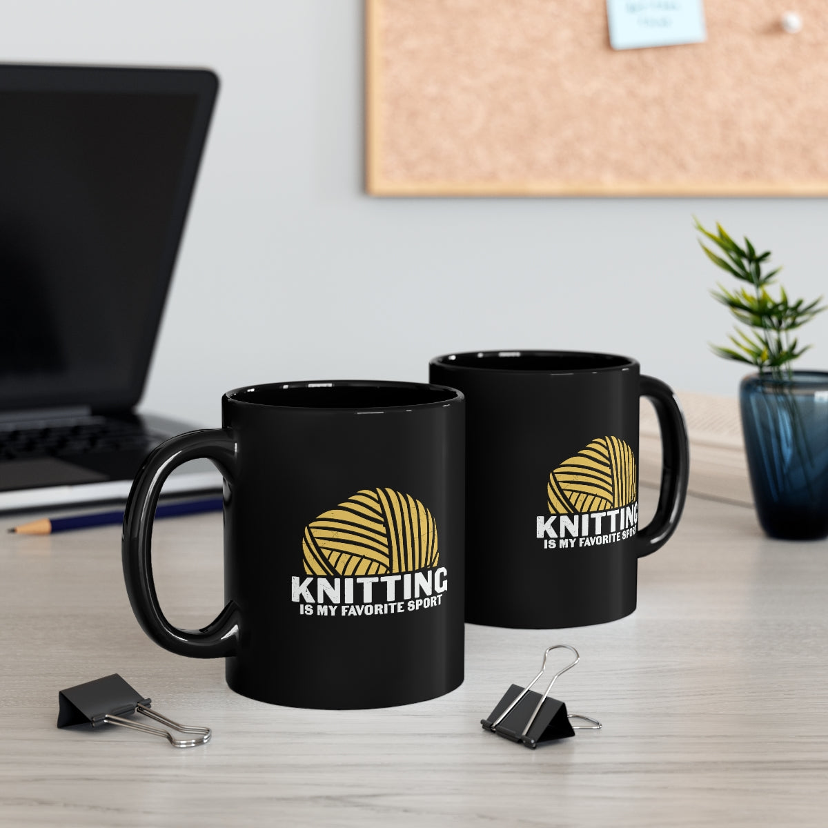 Knitting is my Favorite Sport Coffee Mug Mug   