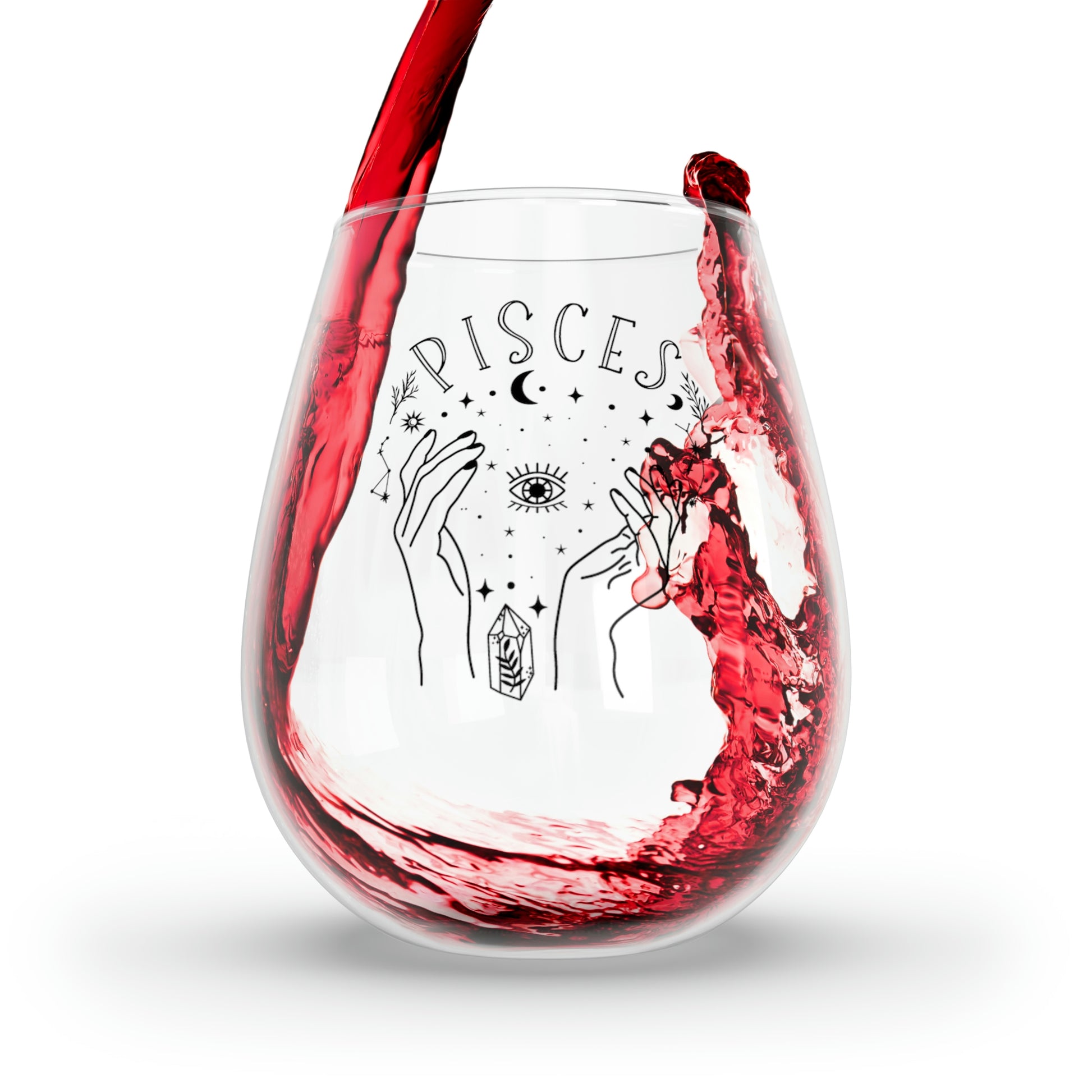 Pisces Wine Glass Mug 11.75oz  