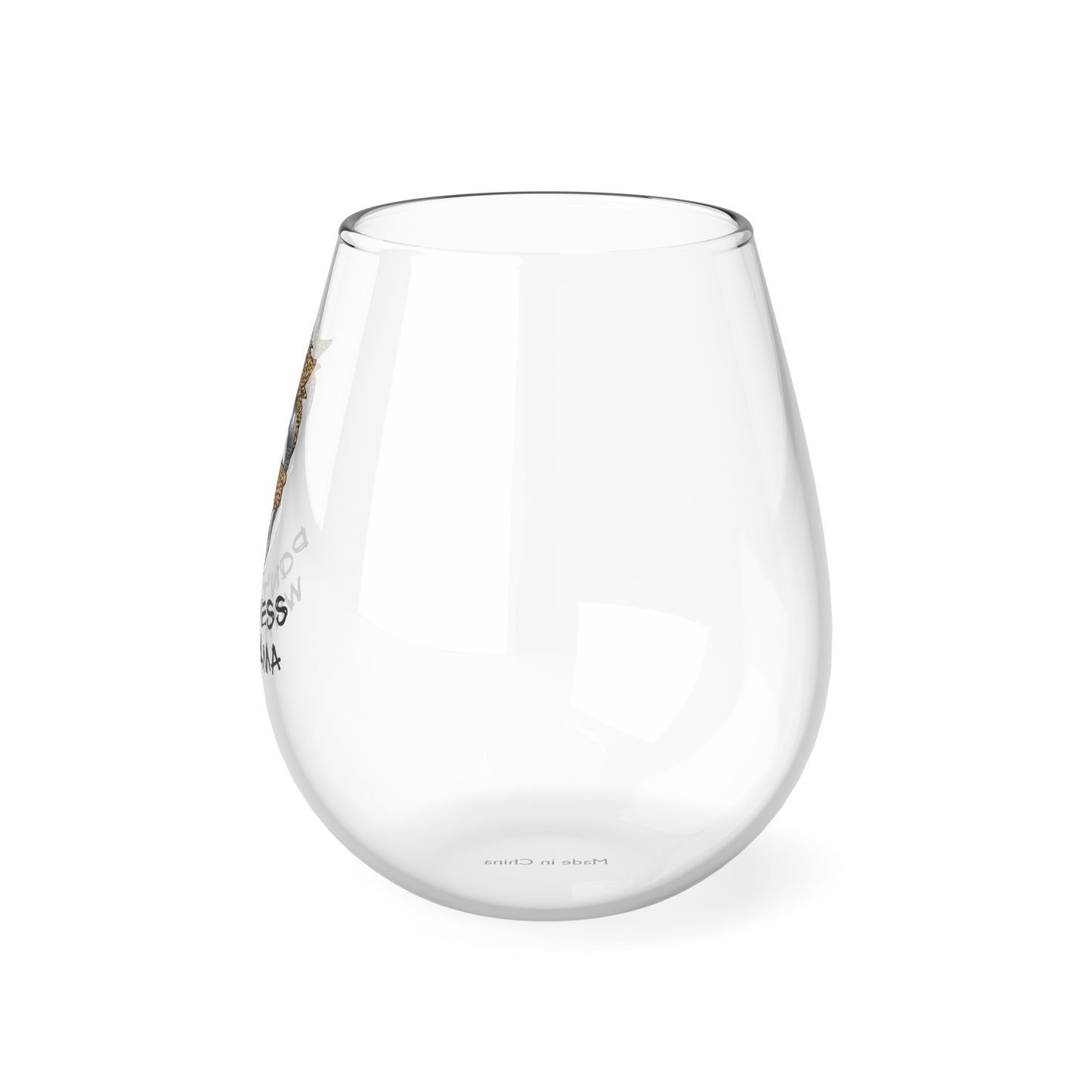 Don't Mess With Mama Messy Bun Wine Glass Mug   