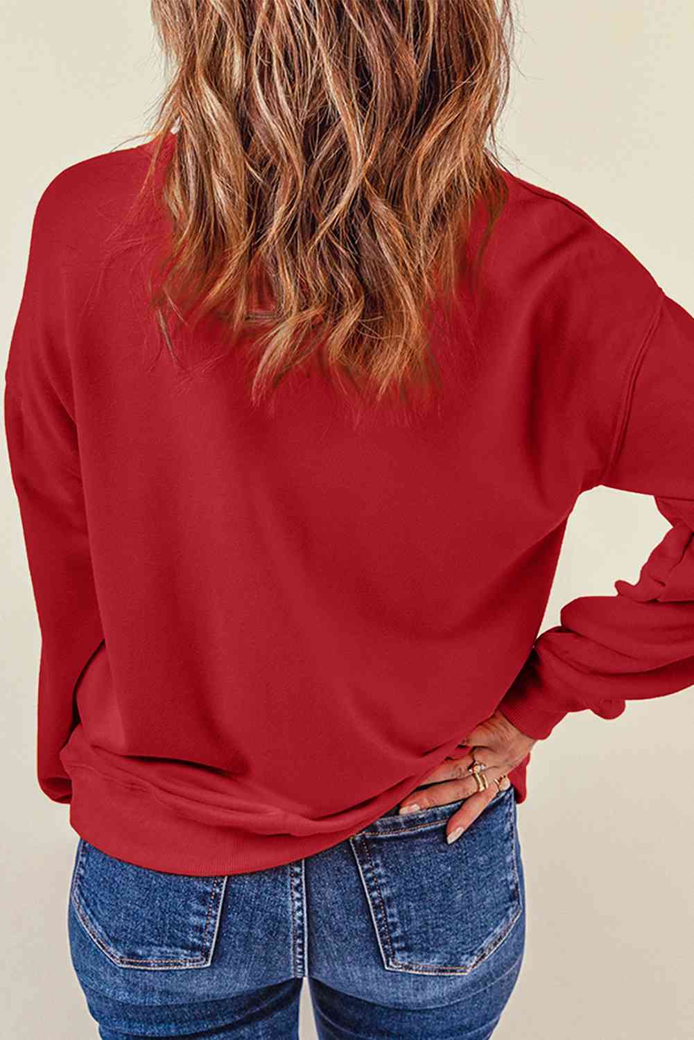 Sequin Santa Patch Sweatshirt    