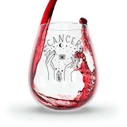 Cancer Wine Glass Mug 11.75oz  