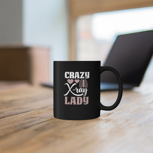 Crazy X-Ray Lady Coffee Mug Mug 11oz  