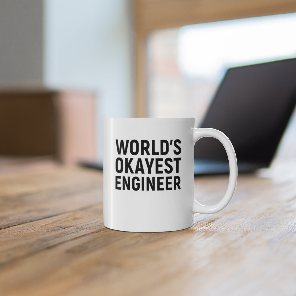 World's Okayest Engineer Coffee Mug Mug   