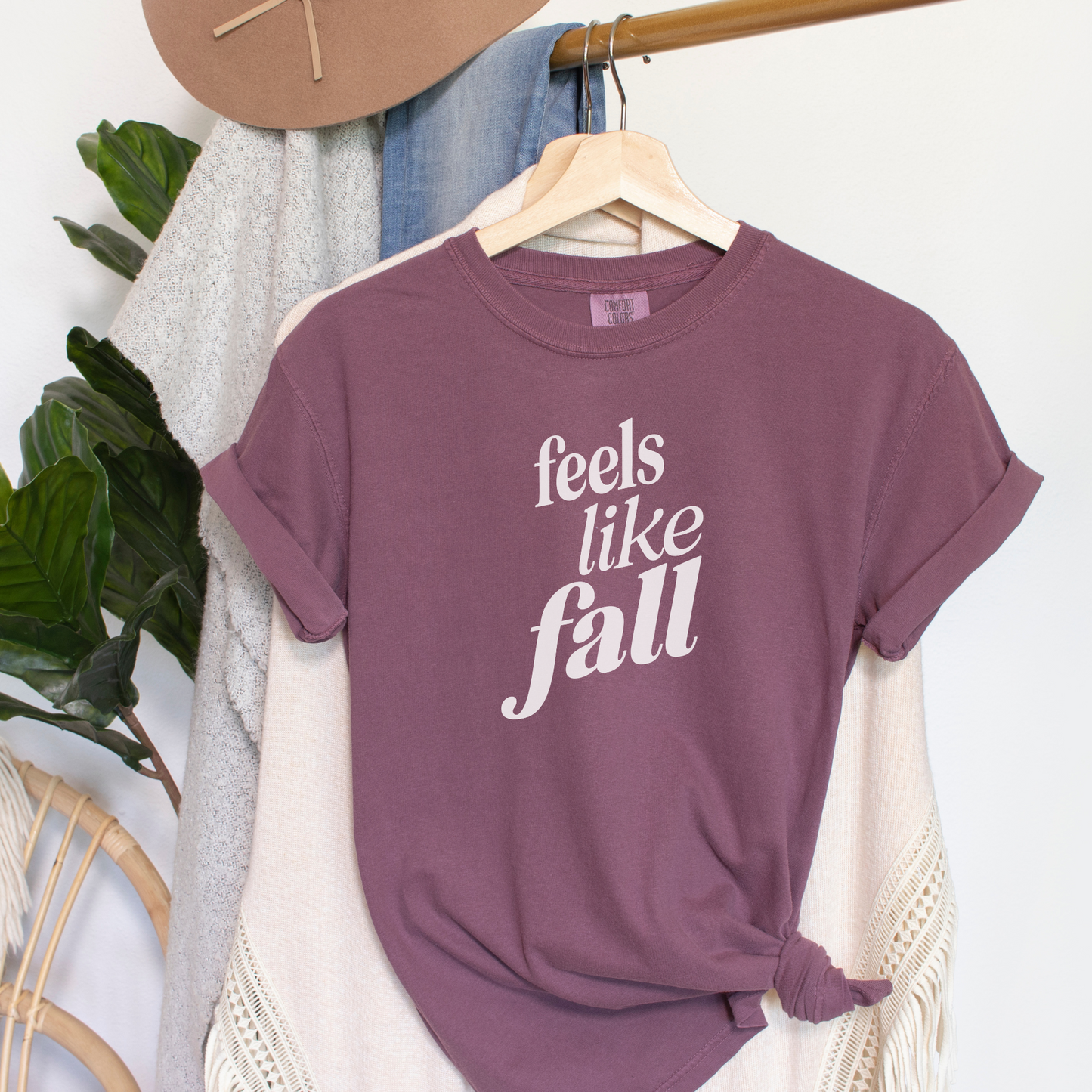 Feels Like Fall Tee T-Shirt Vineyard S 