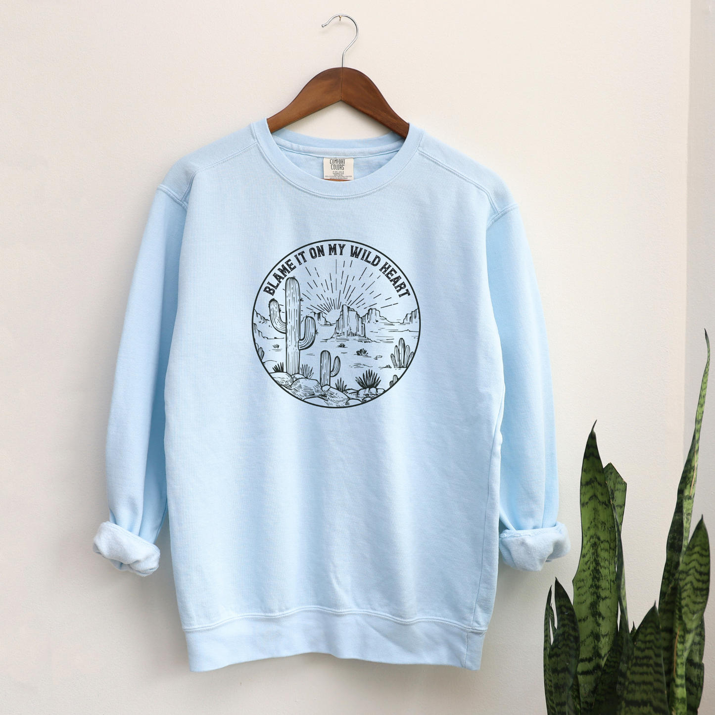 Blame it on My Wild Roots Sweatshirt Sweatshirts Chambray S 