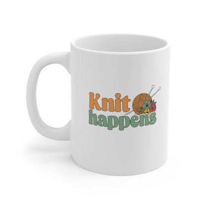 Knit Happens Coffee Mug Mug 11oz  