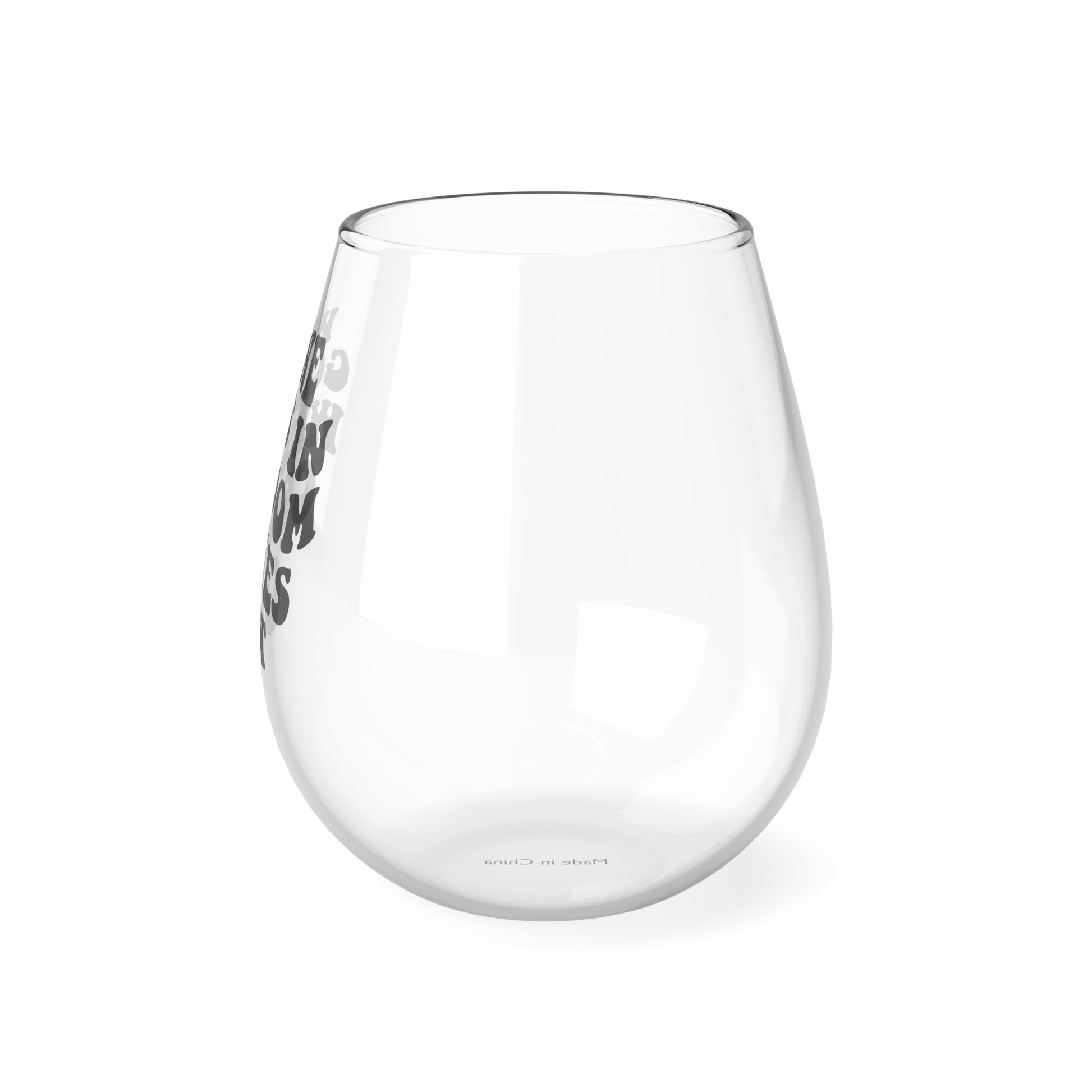 Wine Goes in, Wisdom Comes Out Wine Glass Mug   